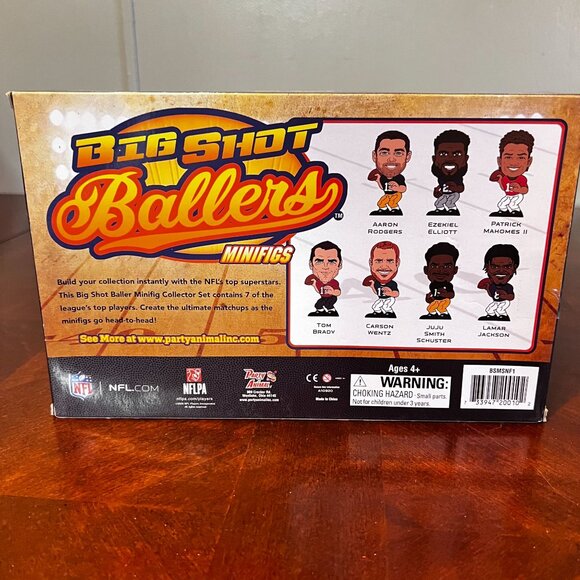 Big Shot Ballers NFL Collectible Superstar Set Minifigs Tom Brady mohomes C pics - Picture 5 of 9